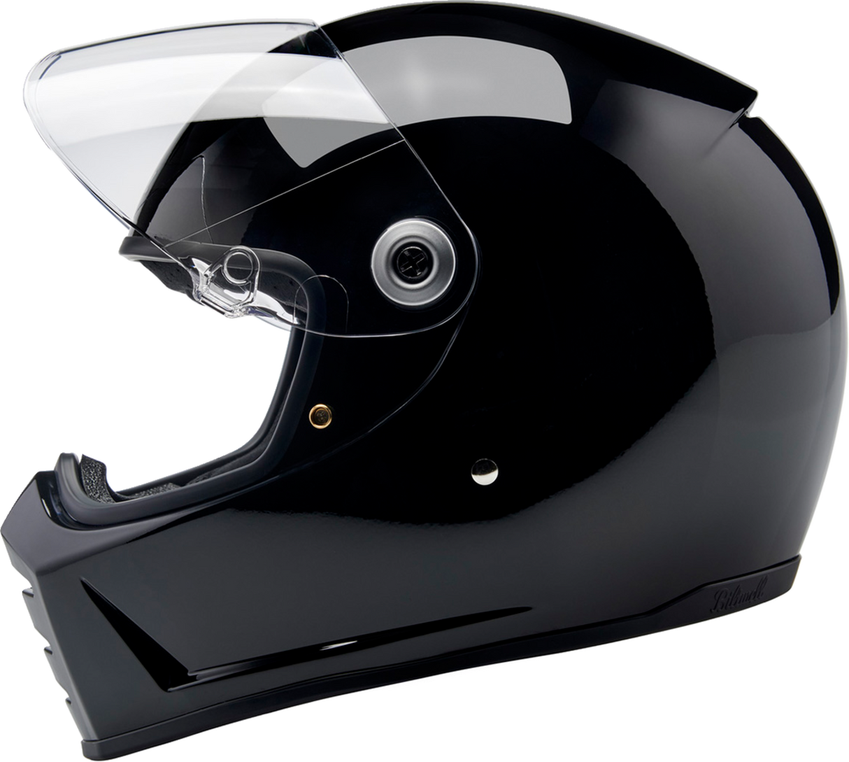 BILTWELL Lane Splitter Helmet - Gloss Black - Large 1004-101-504