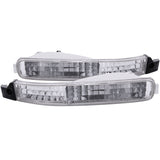 ANZO 1992-1993 Honda Accord Euro Parking Lights Chrome 511007