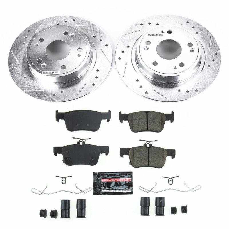 Power Stop 18-19 Honda Accord Rear Z23 Evolution Sport Brake Kit K8063