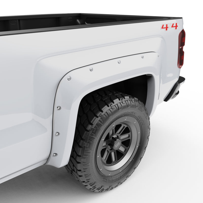 EGR 14+ Chev Silverado 6-8ft Bed Bolt-On Look Color Match Fender Flares - Set - Summit White 791574-GAZ