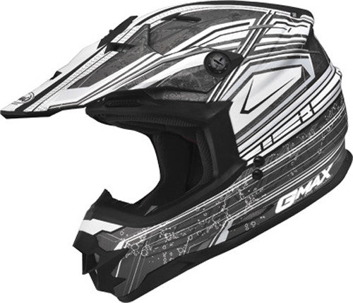 GMAX Gm-76x Bio Helmet Matte White/Black/Silver S G3768434 TC-15