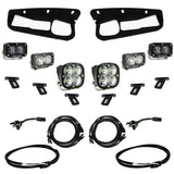Baja Designs 21-22 Ford Bronco w/Steel Bumper S2 SAE Sportsmen Fog Pkt Light Kit w/Upfitter - Clear 448174UP