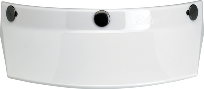 BILTWELL Moto 3-Snap Visor - White 2002-562