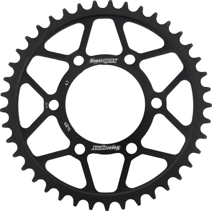 SUPERSPROX Rear Sprocket Steel 41t-525 Blk Kaw RFE-1489-41-BLK