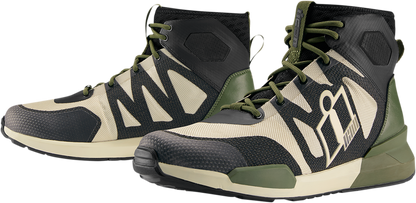 ICON Hooligan Shoes - Green - Size 10 3403-1094