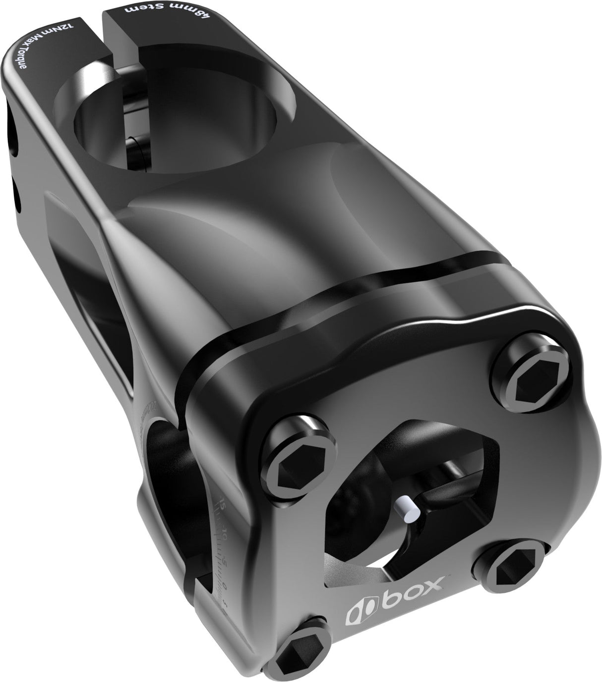 BOX Front Load 1-1/8" Stem 53mm Black BX-ST1818F53-BK