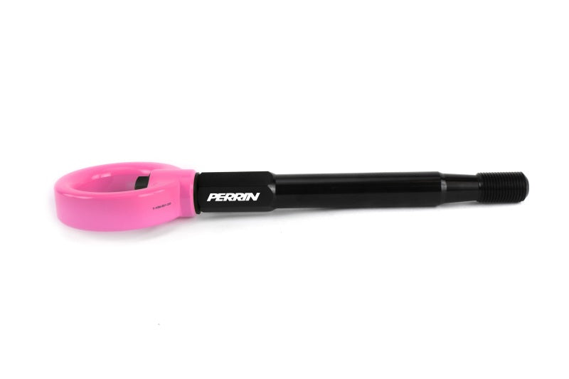 Perrin 2022 Subaru WRX / 18-21 Crosstrek / 14-21 Forester Tow Hook Kit (Front) - Hyper Pink PSP-BDY-237HP