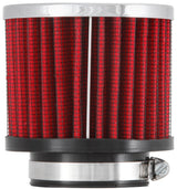 K&N 1.75in Flange ID x 3in OD x 2.5in H Chrome Finish Rubber Base Crankcase Vent Filter 62-1480
