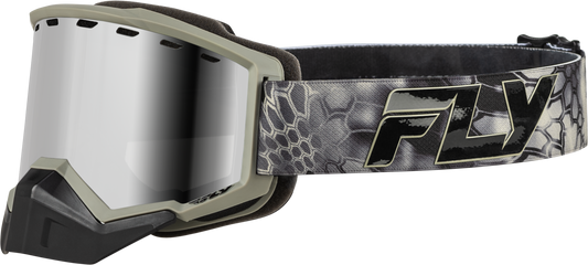 FLY RACING Focus Snow Goggle Se Kryptek W/ Silver Mirror/Smoke Lens FLB-24F1