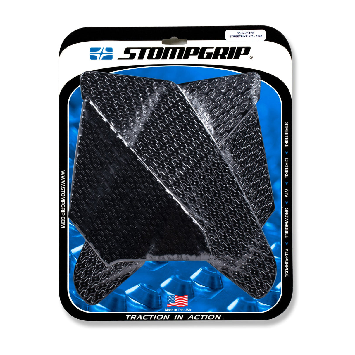 STOMPGRIP Tank Pad Kit Icon Black 55-14-0142B
