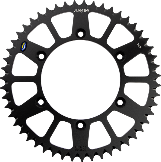 SUNSTAR SPROCKETS Rear Sprocket - 51 Tooth - Yamaha - Black 5-359251BK