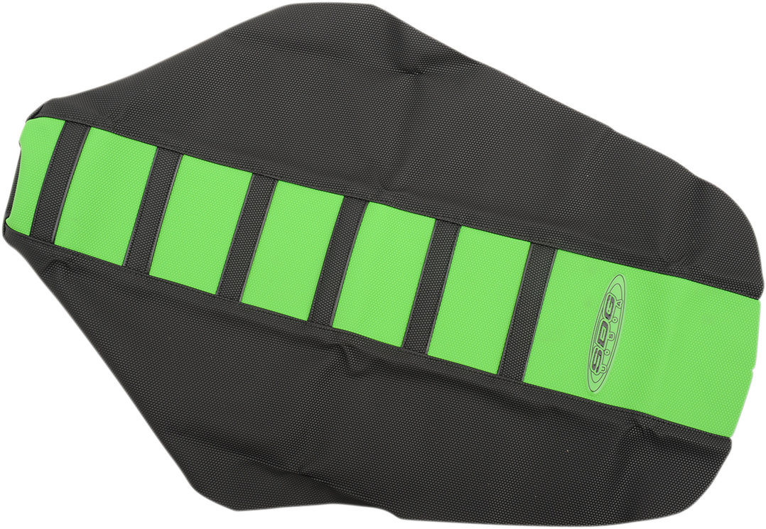 SDG 6-Ribbed Seat Cover - Black Ribs/Green Top/Black Sides 95951KGK