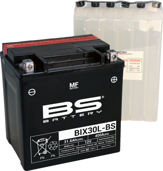 BS BATTERY Battery - BIX30L-BS (YIX) 300753
