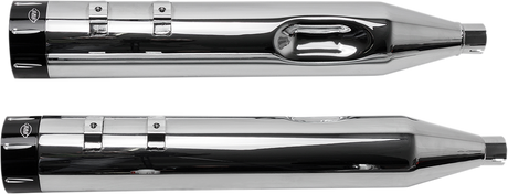 S&S CYCLE 4.5" Mufflers - Chrome with Black Tracer 550-0623