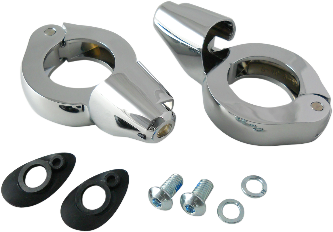 DRAG SPECIALTIES Soporte de señal de giro - 41 mm - Cromo 77854C