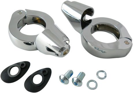 DRAG SPECIALTIES Turn Signal Mount - 41mm - Chrome 77854C