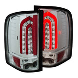 ANZO 2007-2013 Chevrolet Silverado 1500 LED Taillights Chrome 321341