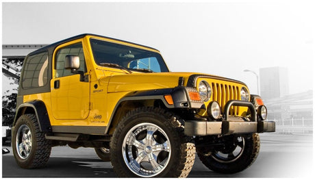 Bushwacker 97-06 Jeep TJ Pocket Style Flares 4pc - Black 10917-07