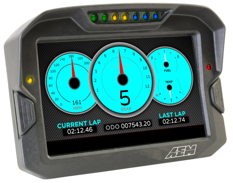 AEM CD-7 Logging GPS Enabled Race Dash Carbon Fiber Digital Display w/o VDM (CAN Input Only) 30-5703