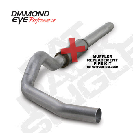 Diamond Eye KIT 5in CB MFLR RPLCMENT PIPE SGL AL: 2004.5-2007.5 DODGE CUMMINS 600 K5244A-RP