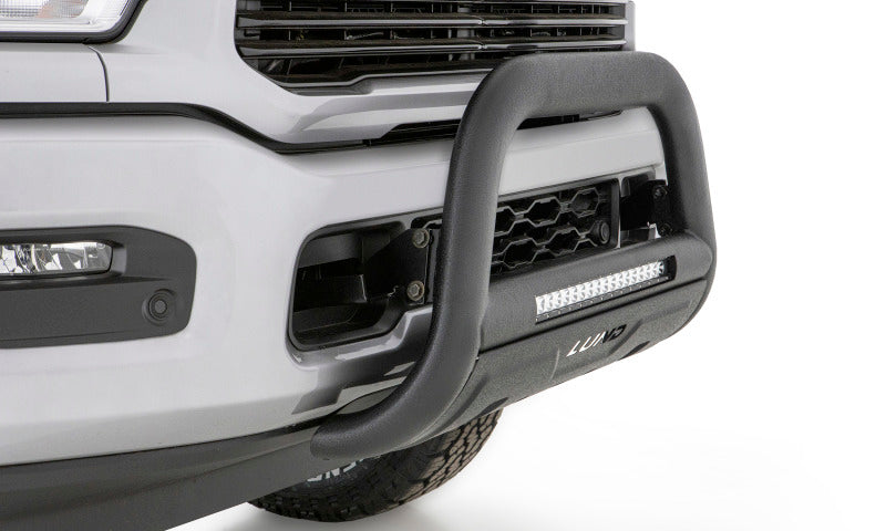 Lund 19-22 Chevrolet Silverado 1500 (Excl. 2019 LD) Bull Bar w/ Light & Wiring-Blk - Black 47121216