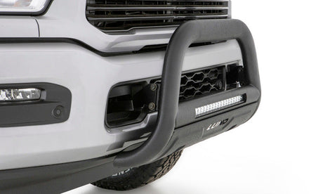 Lund 19-22 Chevrolet Silverado 1500 (Excl. 2019 LD) Bull Bar w/ Light & Wiring-Blk - Black 47121216
