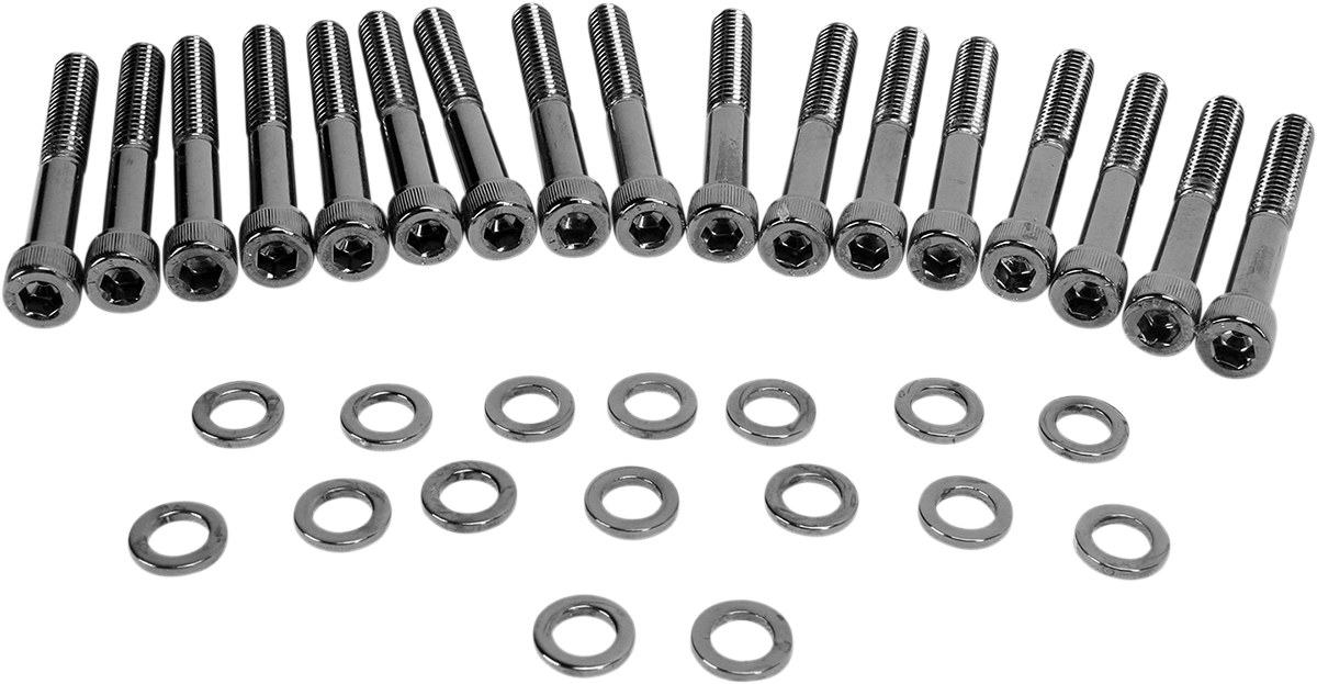 DRAG SPECIALTIES Bolt Kit - Knurled - Primary MK685BK