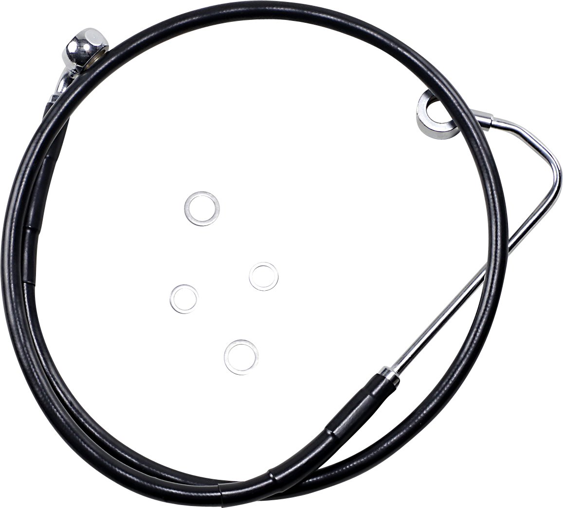 DRAG SPECIALTIES Línea de freno - Delantera - Negra - +10" - FXS '12-'13 691319-10BLK