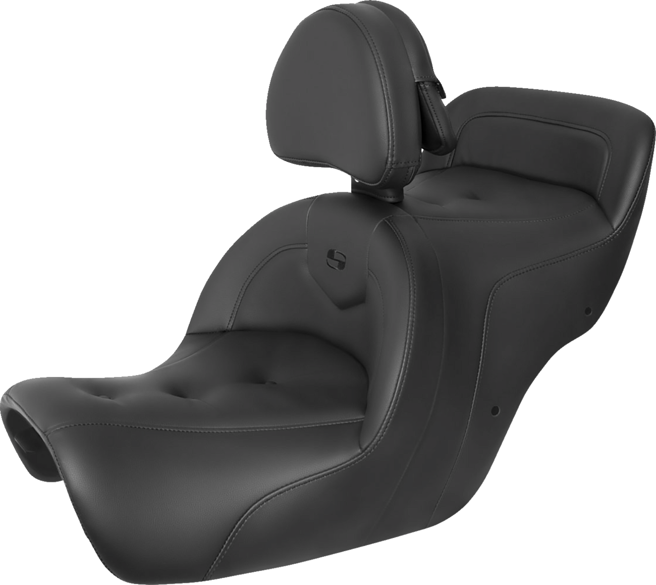 SADDLEMEN Seat - Roadsofa - With Backrest - Pillow Top - Black H88-07-181BR