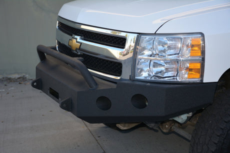 DV8 Offroad 07-13 Chevrolet Silverado 1500 Front Bumper - Black Powdercoat FBCS1-01
