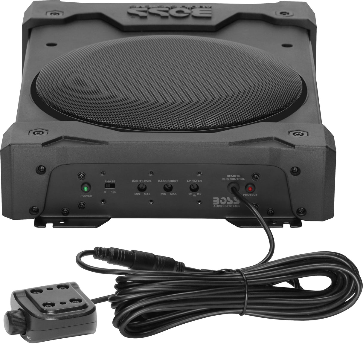 BOSS AUDIO Powered Under Seat 8" Sub Amplified And Weatherproof BPS80