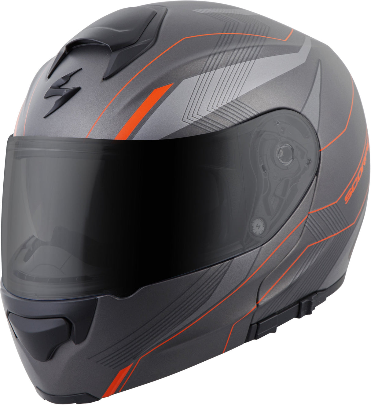 SCORPION EXO Exo-Gt3000 Modular Helmet Sync Grey/Orange Lg 300-1135