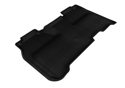 3D MAXpider 2014-2019 Chevrolet Silverado Crew Cab Kagu 2nd Row Floormats - Black L1CH04021509