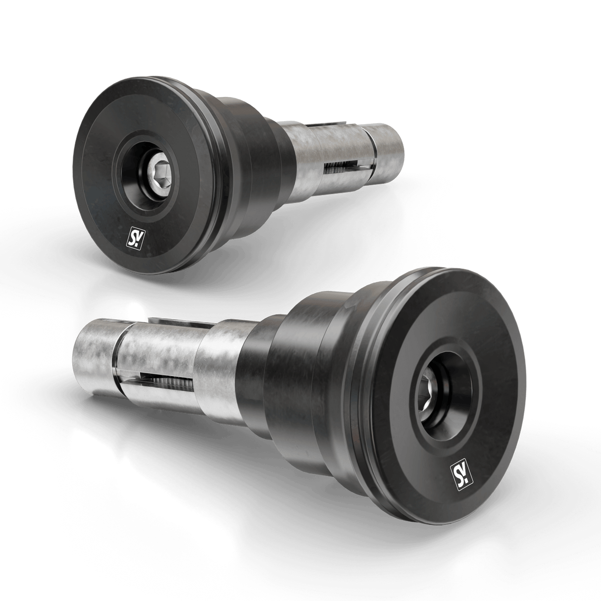 SHIN YO Circula-Ls Bar Ends Pair Black 161-297