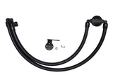 J&amp;L 17-22 Ford F-250 6.2L/7.3L Passenger Side Oil Separator 3.0 - Black Anodized 3042P-B