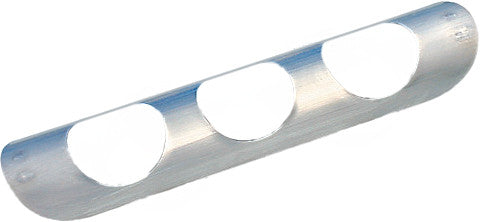 WEST-EAGLE Exhaust Heat Shield Drilled Polished 10" 4419-P