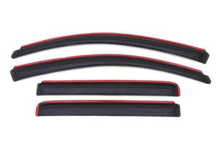 AVS 04-15 Nissan Titan Crew Cab Ventvisor In-Channel Front & Rear Window Deflectors 4pc - Smoke 194858