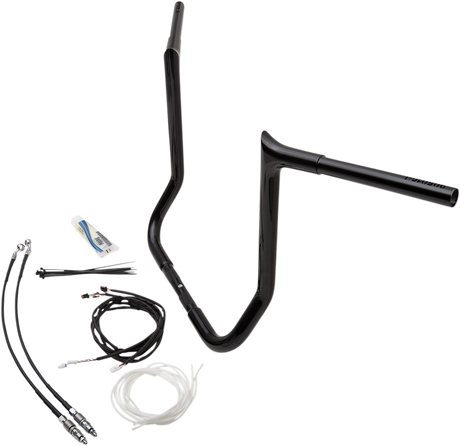 FAT BAGGERS INC. Handlebar Kit - Pointed Top - 16" - Black 909216-B