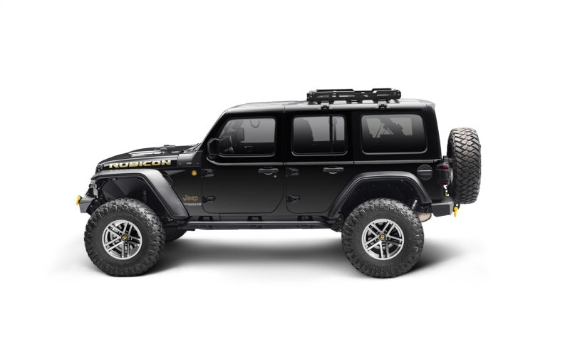 Bushwacker 18-21 Jeep Wrangler JL (2-Door & 4-Door) Flat Style Flares 4pc - Black 11950-07