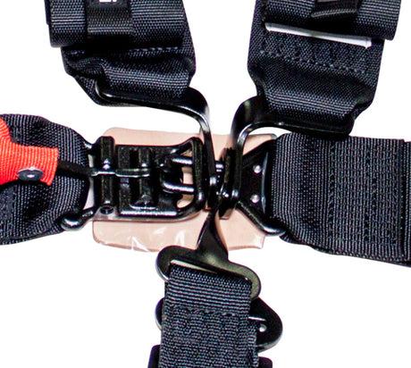 NRG SFI 16.1 5PT 3in. Seat Belt Harness / Latch Link - Black SBH-5PCBK