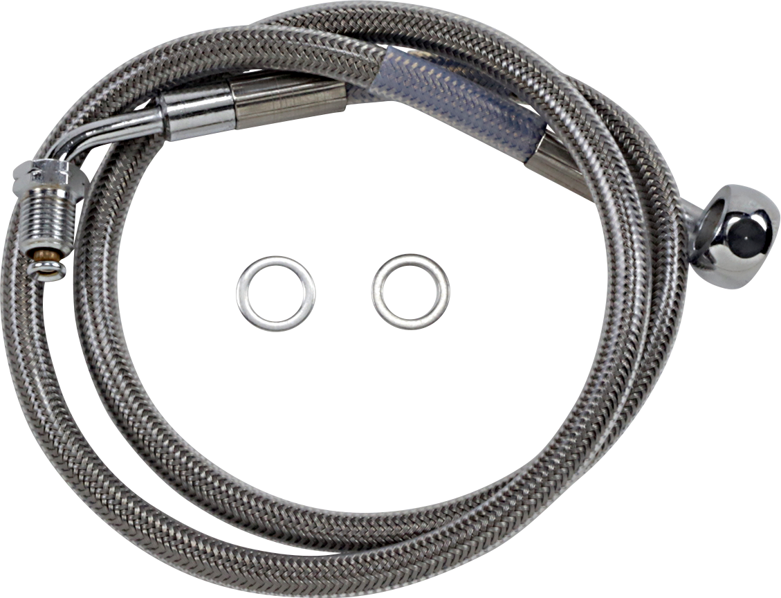 DRAG SPECIALTIES Brake Line - +8" - Stainless Steel - '18-'21 Softail 618601-8