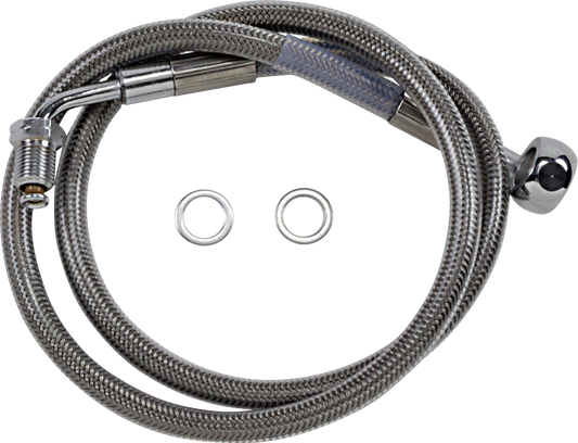 DRAG SPECIALTIES Brake Line - +8" - Stainless Steel - '18-'21 Softail 618601-8