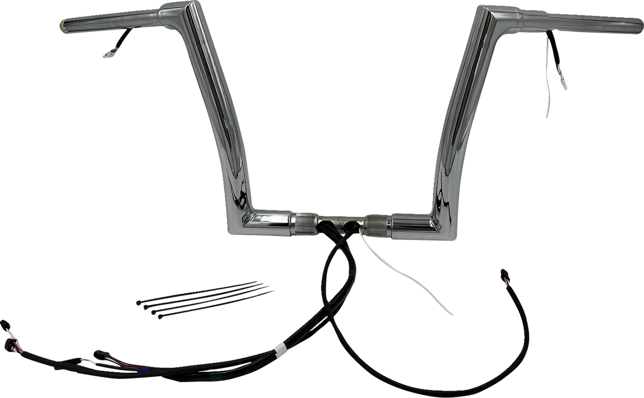 FAT BAGGERS INC. Handlebar Kit - Flat Top - 12" - Chrome 612912