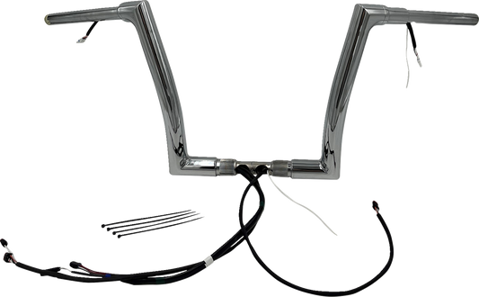 FAT BAGGERS INC. Handlebar Kit - Flat Top - 12" - Chrome 612912