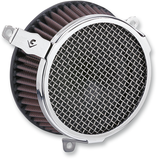 COBRA Plain Air Filter - Chrome 606-0101-03