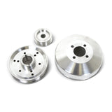 BBK 96-01 Mustang 4.6 GT Cobra Underdrive Pulley Kit - Lightweight CNC Billet Aluminum (3pc) 1555