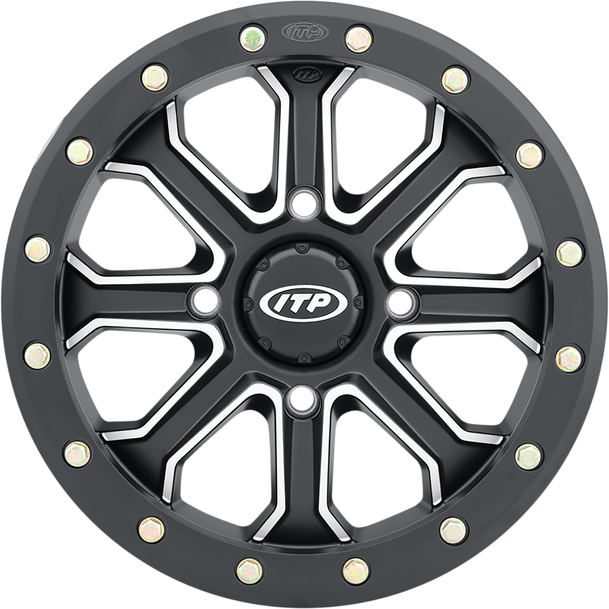ITP Wheel - Inertia - Front/Rear - Black - 14x7 - 4/156 - 5+2 (+40 mm) 1422526727B