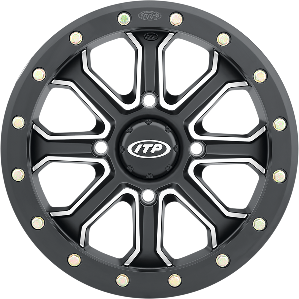 ITP Wheel - Inertia - Front/Rear - Black - 15x7 - 4/137 - 5+2 (+30 mm) 1522527727B