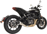 BASSANI XHAUST Silenciador Megáfono Corto de 4" sin Convertidor Catalítico - Montaje Bajo Indian FTR 1200 8F127SS 