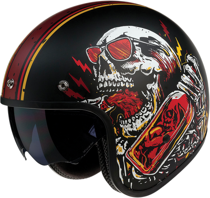 Z1R Saturn Helmet - Devil Made Me - Black/Red - XS 0104-2816